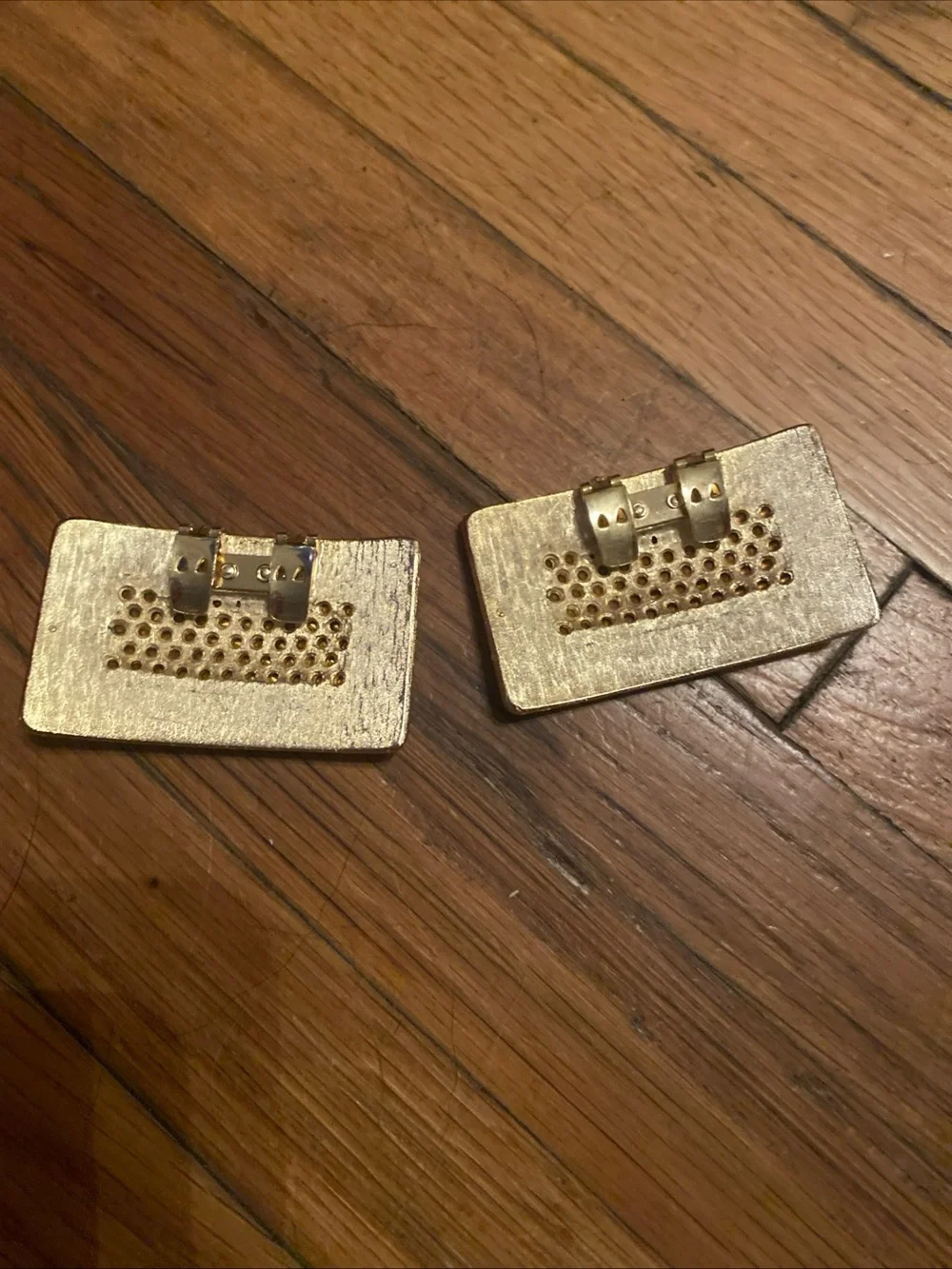 Lot of 4 Vintage Shoe Clips Filigree Rhinestone Tortoise Lucite Mid Century